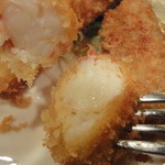 キッチン チェック - エビフライ断面