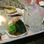 弘寿司 - お浸し　キャンドルが...