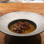 IZA - 人肌タコとクスクスのズッパディペッシェ仕立て