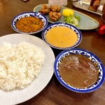 Shitaru - ランチセット＋カレー1種、チキンティッカ