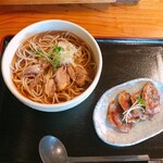 初代 伝五郎 - 冷たい肉そばと鴨の塩焼き