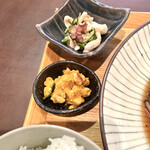 Kakano Te - カボチャサラダ＆タコときゅうりの酢の物
