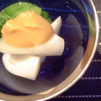 日本料理 櫂 - 芽キャベツとやまうどの酢味噌和え