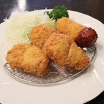 すゞ家 - ヒレカツ定食&カニクリームコロッケ