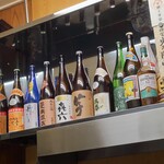 家庭料理 小川 - 一升瓶たち