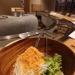 米と干物と - カラスミ大根サラダ