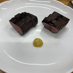 スタミナ苑 - ハツのタタキ　￥200