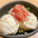 鶏天國 - 明太子のポテトサラダ490円