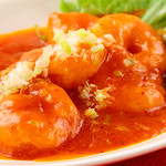 桃花飯店 - エビチリ　\680
