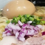 塩そば専門店 桑ばら - 温めた熱いシジミの力