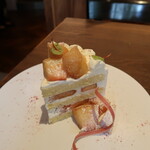 Orso Bianco - 前回頂いた桃のショートケーキ