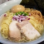 塩そば専門店 桑ばら - 温めた熱いシジミの力