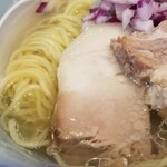 塩そば専門店 桑ばら - 温めた熱いシジミの力