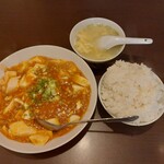 チャイニーズキッチン 天華 - ランチの麻婆豆腐セット