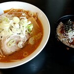 旭屋 - 深味噌ラーメンセット 1250円税込