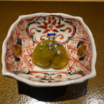 日本料理FUJI - カボチャを使った葛饅頭