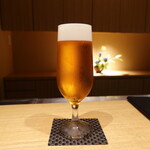 日本料理FUJI - 最初はビール