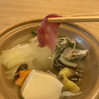 料亭 やまさ旅館 - すっぽんのお刺身しゃぶしゃぶ