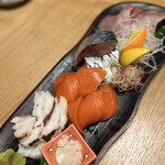 Osakana Dining Kiraku - 刺身盛り（一品が終わってしまったので4点盛り）