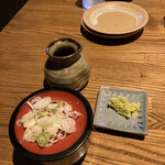 そば処 角弥 - 麺つゆと山葵