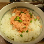 手作りの味噌らーめん 味噌樽 - 鮭丼