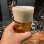 オレンジ - マイルド注ぎのビールで楽しんだ