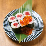 Bluefin Tuna Tekka Rolled Salmon Roe