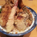 天ぷら よこい - お魚丼:揚げも良いです