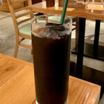 SIAM CELADON - 選べるタイランチセット（茄子とチキンのグリーンカレー＋トムヤムヌードル） ¥1,580 のアイスコーヒー