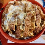 狐狸庵 - カツ丼ごはん大盛です。（2022.8 byジプシーくん）