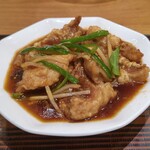 大阪王将 - 白身魚の甘酢定食