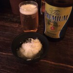 鶏あえず - ビール 