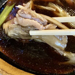 武兵エそば - 鴨 舞茸 ネギ の鴨つけ汁