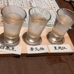 Zenseki Koshitsu Izakaya Shinobuya - 地酒飲み比べ