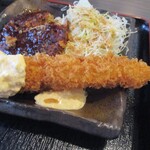 男子厨房酒場 蔵の灯 - エビフライ、サイズ感