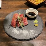 Cafe＆Bar SUIREN - 黒毛和牛の炭火焼き。美味し。