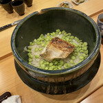 みつき - 喉黒御飯でした♪茶豆の青い香り良しです♡