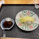 みつき - 山椒醬油　鱧　しゃぶしゃぶ　黄韮　