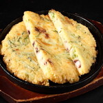 [Teppanyaki] Green Seafood seafood pancake