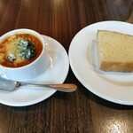 久保田食堂 - スープとフォカッチャ