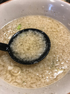 飛騨高山ラーメン もん吉 - ひもかわつけ麺のつけ汁