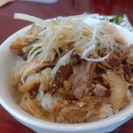 Koufuku - ミニ肉丼のアップ