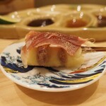 串揚げ かたやま - 和牛コンビーフに生ハムとチーズ