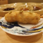 串揚げ かたやま - せせりの柚子胡椒のせ