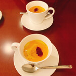 ブラッスリーロランジュ - 冷製ビーンズスープ