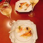 Burassuri Roranju - 前菜とシャンパン