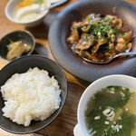 チャイナレストラン 一品香 - ランチ（茄子と豚肉の味噌炒め）