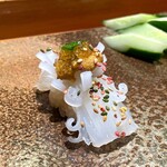 天寿し - 烏賊 雲丹 飛子 胡麻