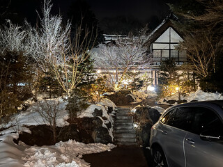 Seikou En Karuizawa Ten - The snow-covered restaurant from my visit in February