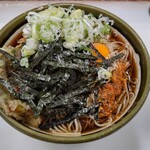 すかや 本店 - 天玉蕎麦大盛り　ネギセルフ